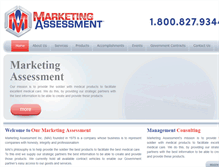 Tablet Screenshot of marketingassessment.com